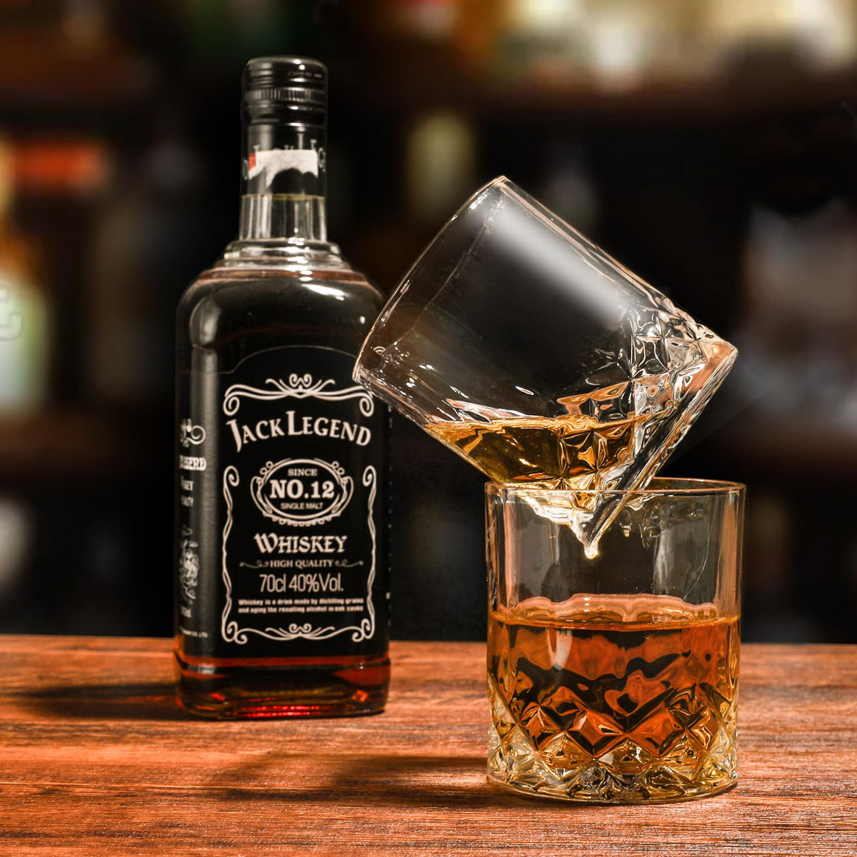 An extensive collection of whiskey and whisky bottles from around the world on display at Sports Arena Liquor