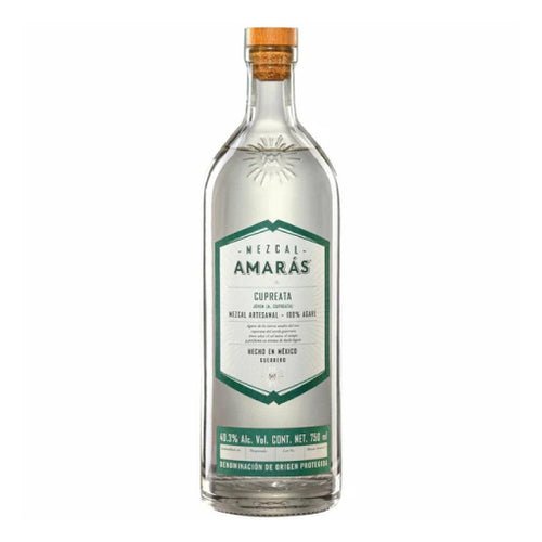 Amaras Mezcal Artesanal Cupreata Joven 100% de Agave 86 Proof - Sports Arena Liquor