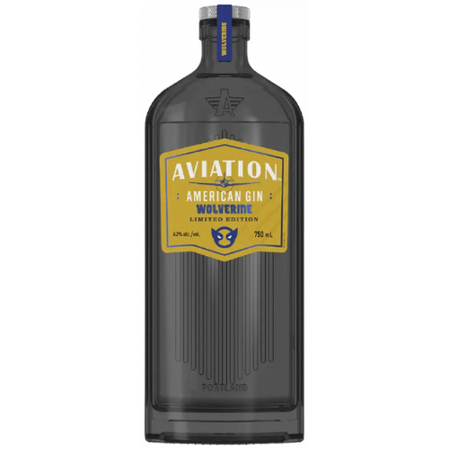 Aviation American Gin Wolverine Limited Edition bottle – rare Marvel collector's gin at Sports Arena Liquor
