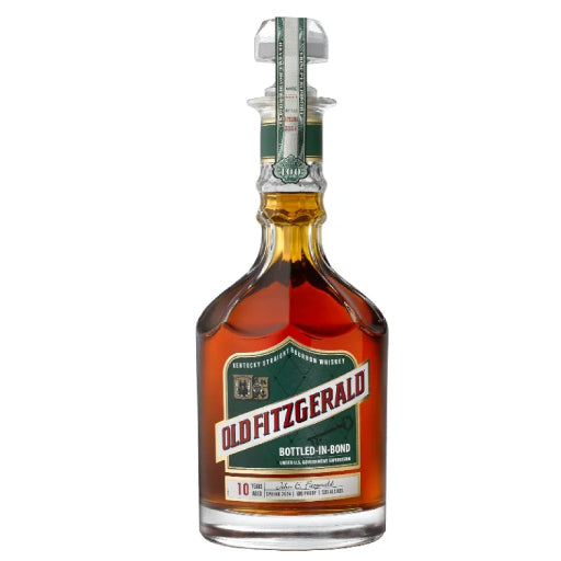 Bottle of Old Fitzgerald whiskey 10 years old - shop online allocated and hard to find liquor bottle 