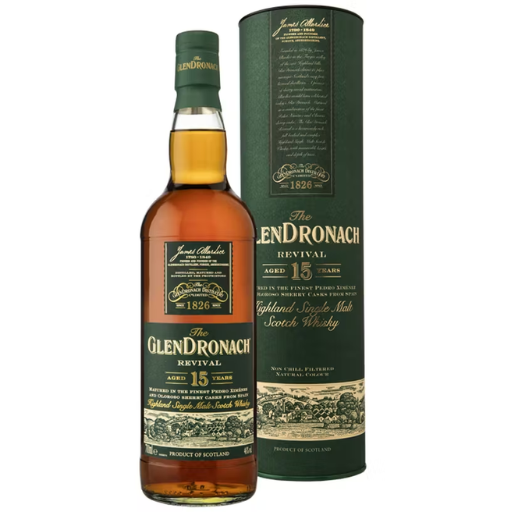 The Glendronach Single Malt Scotch Whisky Revival Aged 15 Years